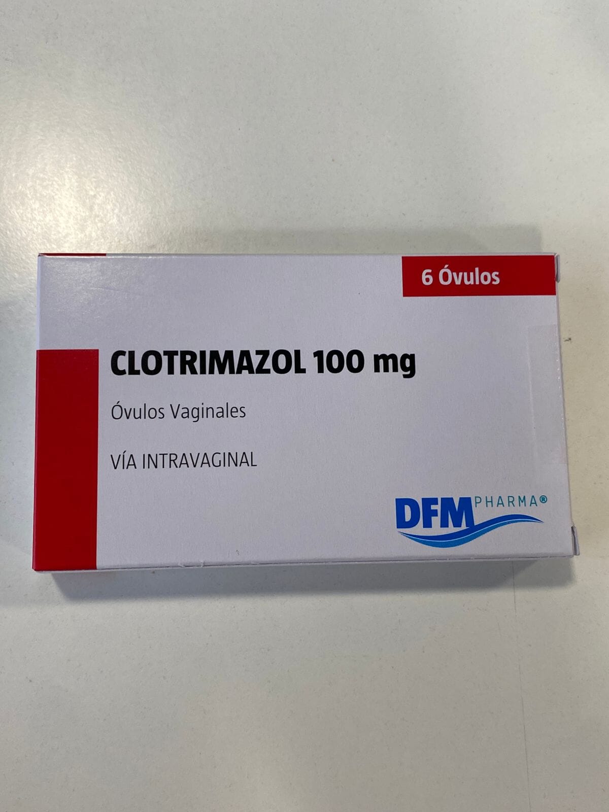 Clotrimazol 100 mg x 6 óvulos "Ley Cenabast" DFM Pharma